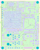 No special vias needed for this tiny BGA-484 PCB