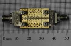 MMIC-design example: 40-GHz 2.92-mm connector test board.