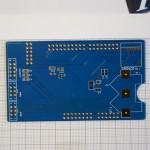 LNAFIN electronics-PCB 2L printed circuit board with a blue solder mask and gold finish.